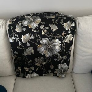 NY & Co floral metallic skirt perfect XL